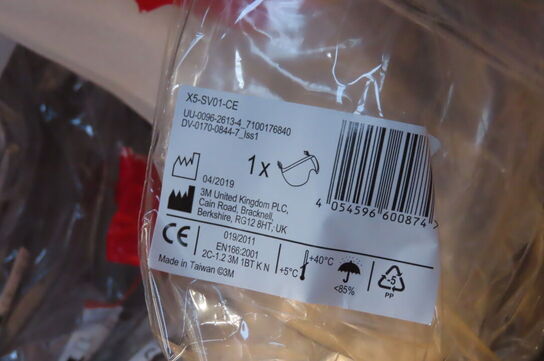 3 kasser sikkerhedsvisir