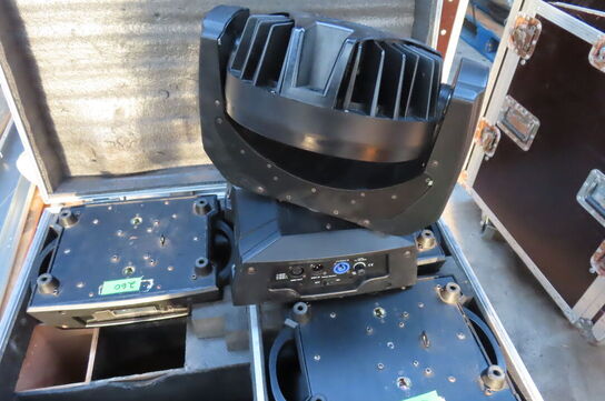 4 stk lamper FOS TECHNOLOGIES inkl. flightcase