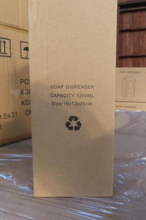 17 kasser sæbedispenser