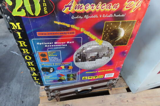 Diskokugle inkl flightcase