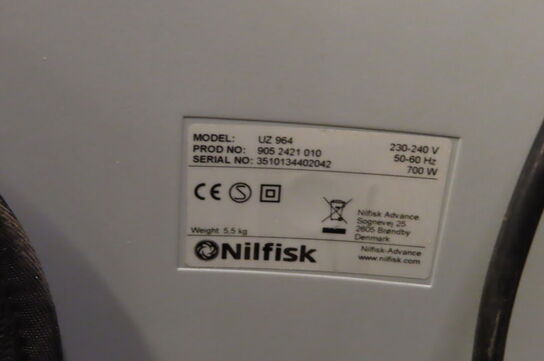 Rygstøvsuger NILFISK