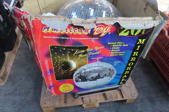 Diskokugle inkl flightcase