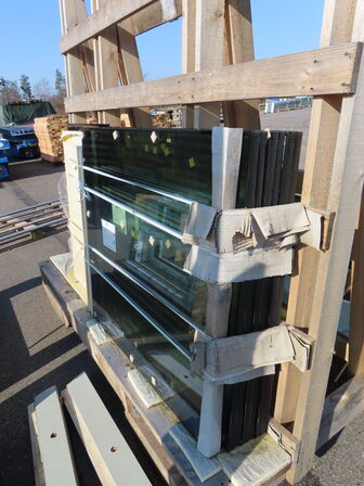 6 stk vinduesrammer samt glas