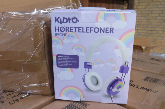 Ca 70 kasser høretelefoner KIDDIO