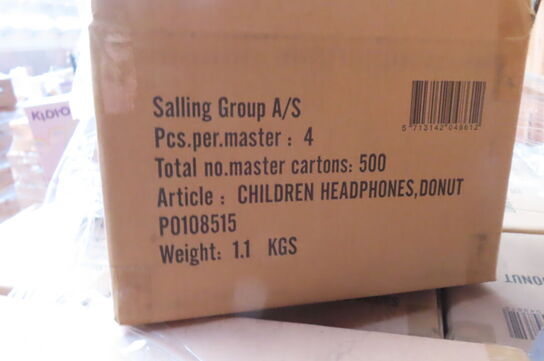 Ca 70 kasser høretelefoner KIDDIO