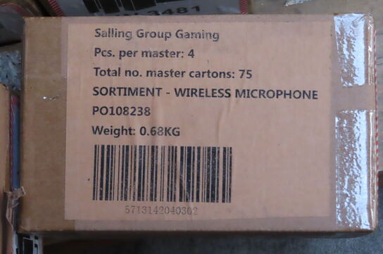 Ca 25 kasser trådløse mikrofoner