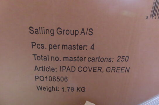 Ca 70 kasser covers til ipad i grøn