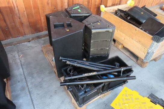 4 stk højtaler og 4 stk kædetajler