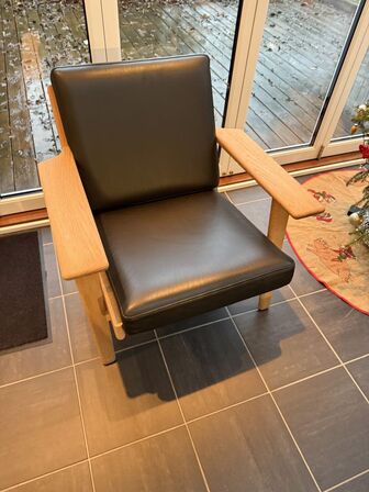 2 stk. Hans J. Wegner Lænestol GE 290 Eg MOMSFRI