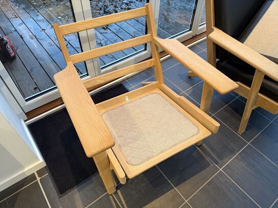 2 stk. Hans J. Wegner Lænestol GE 290 Eg MOMSFRI