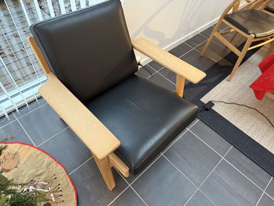 2 stk. Hans J. Wegner Lænestol GE 290 Eg MOMSFRI