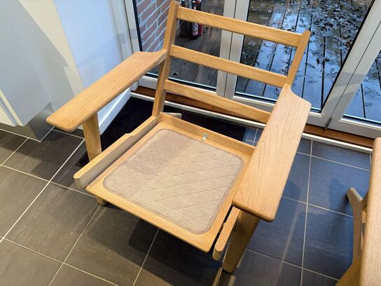 2 stk. Hans J. Wegner Lænestol GE 290 Eg MOMSFRI