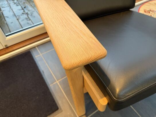 2 stk. Hans J. Wegner Lænestol GE 290 Eg MOMSFRI