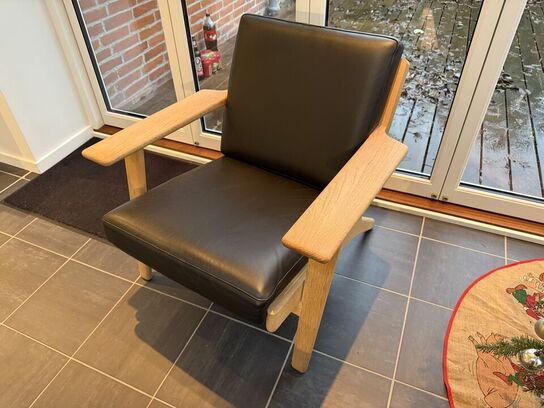 2 stk. Hans J. Wegner Lænestol GE 290 Eg MOMSFRI