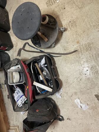 Arbejdstaske med indhold