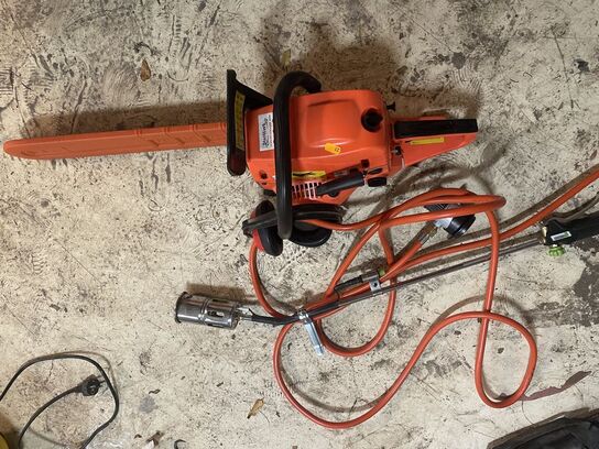 Kædesav og gasbrænder