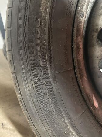 Fire dæk på fælge