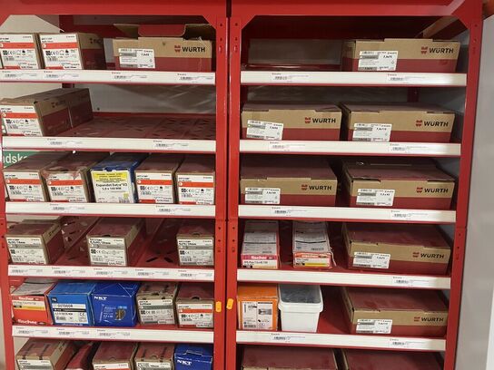 Reoler med indhold WÜRTH