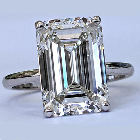 9,35 ct Diamant og 18 kt. hvidguldring (Lab fremstillet*) IGI
