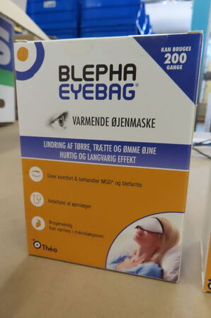 Linsevæske samt øjenmasker BLEPHA