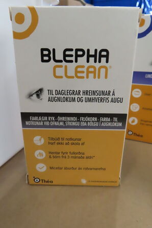 Linsevæske samt øjenmasker BLEPHA