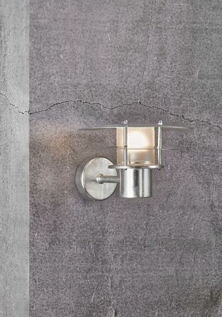 2 stk. nordlux bastia 24 udendørs væglampe galvaniseret(ubrugt)