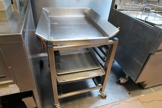 Rustfri stålopbevaringsbord