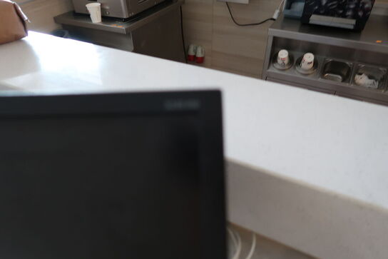 2 stk. computerskærme SAMSUNG S24E450 med betjeningspanler