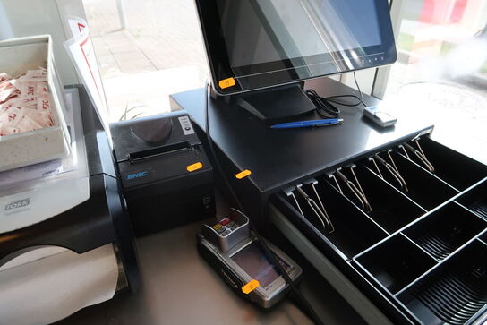 Kasseapparat CBE, pengeskuffe, bonprinter (betalingsterminal medfølger ikke)
