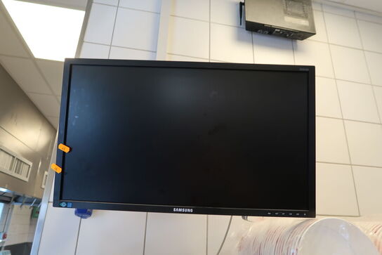 3 stk. computerskærme SAMSUNG S24E450, NEC m.fl. med betjningspanel