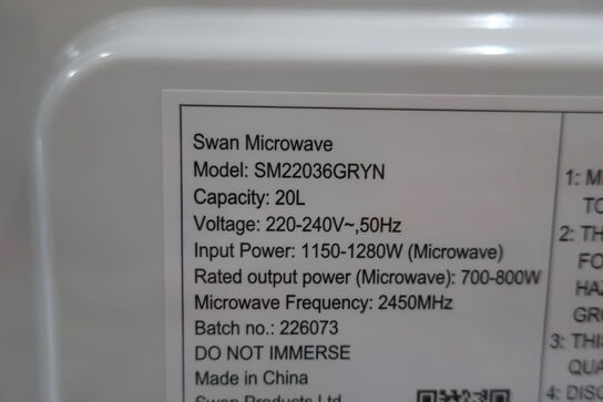 Mikrobølgeovn SWAN SM22036GRYN