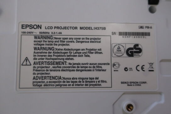 Projektor EPSON EB-X9 H375B