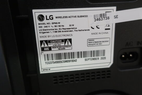 Soundbar m. subwoofer LG GX