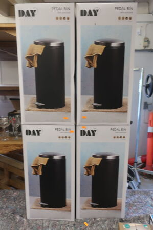 4 stk. affaldsspande m. pedal DAY
