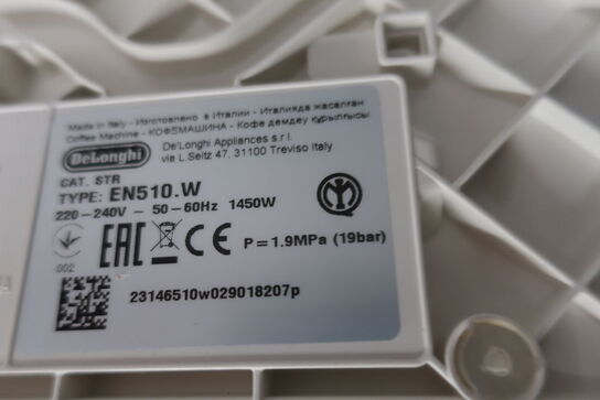 Kaffemaskine (kapsel/Nespresso) DELONGHI EN510.W