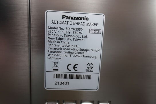 Bagemaskine PANASONIC SD-YR2550