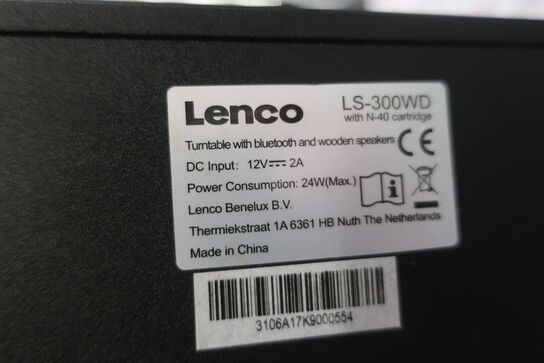 Pladeafspiller LENCO LS-300 m. højttalere