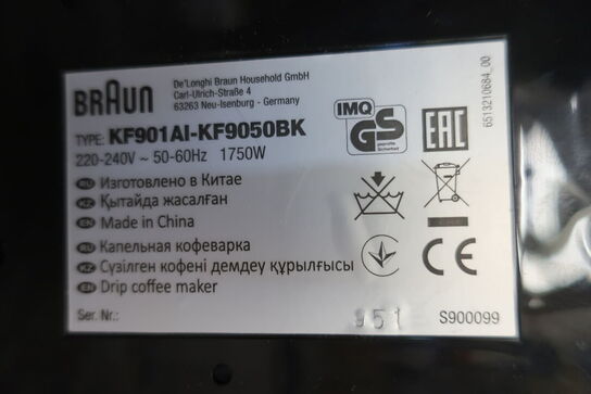 Kaffemaskine BRAUN KF901AI-KF9050BK