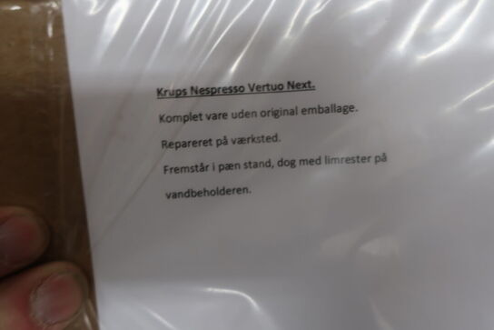 Kaffemaskine (kapsel(Nespresso) KRUPS XN910