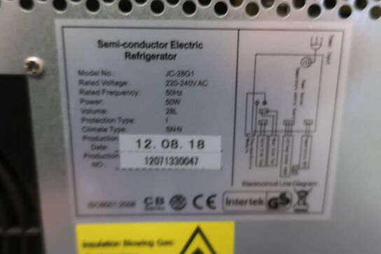 Vinkøleskab m. plads til 12 flasker