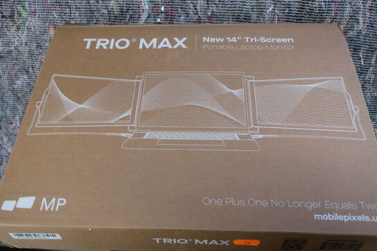 Dobbelskærm TRIO MAX til bærbar pc