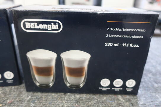 6 stk. DELONGI kaffeglas
