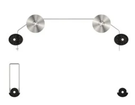 3 stk. WIRE beslag til TV