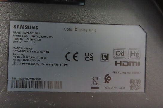 27" Computerskærm SAMSUNG S27AG320NU