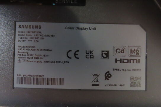 27" Computerskærm SAMSUNG S27AG320NU
