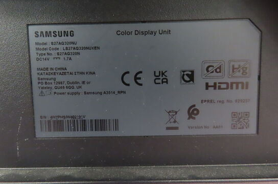 27" Computerskærm SAMSUNG S27AG320NU