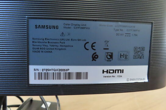 27" Computerskærm SAMSUNG S227F398FWU