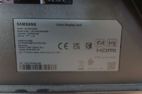 27" Computerskærm SAMSUNG S27AG320NU