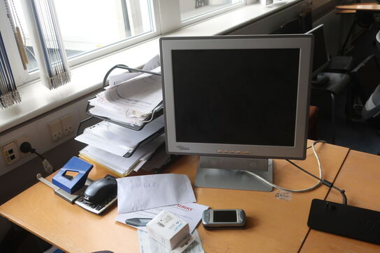 Kontorarrangement m. bord, stole m.v.