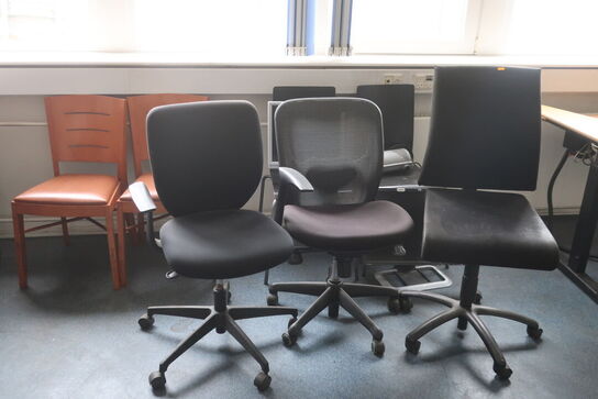 Kontorstole, skærm m.v.